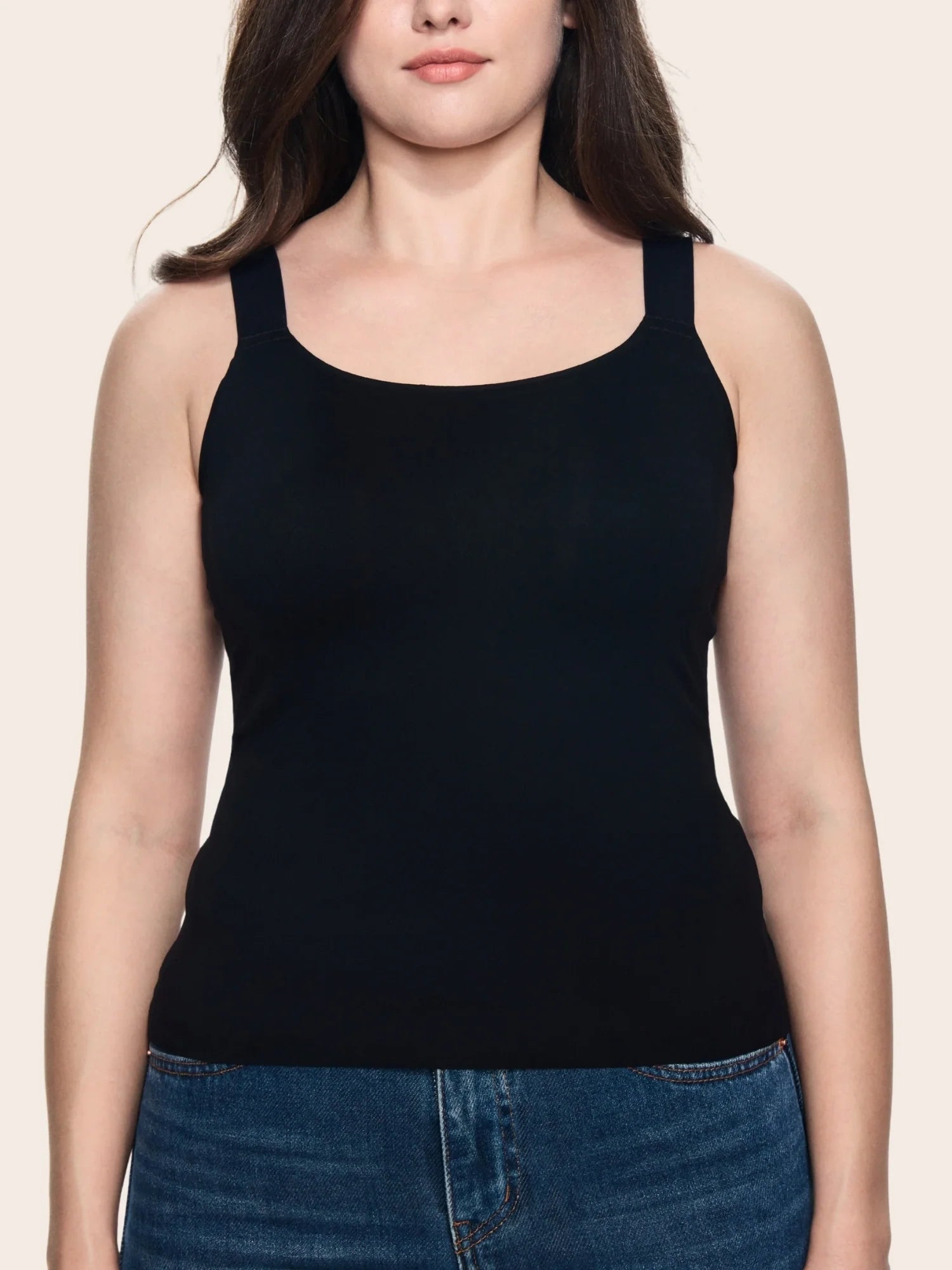 In&Out Plus Size Cami with built-in bra