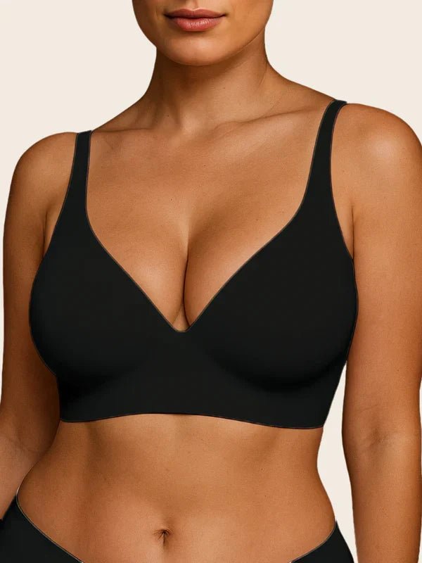 V Neck Jelly Bra with Back Clasp