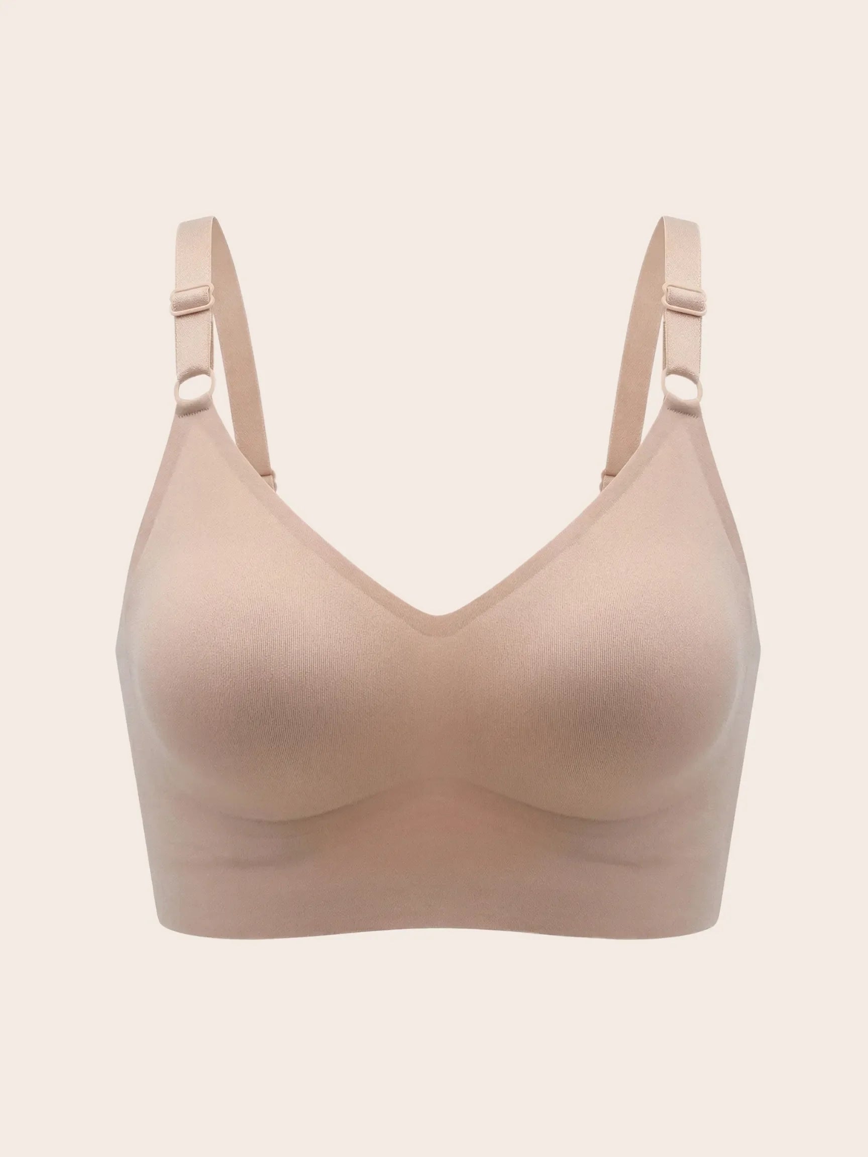 U Back No Underwire Seamless Push Up Bra Plus Size