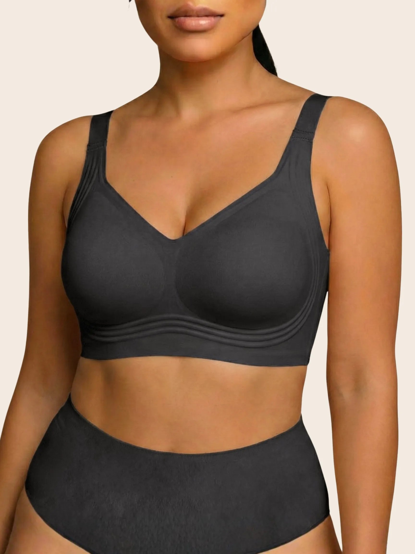 Wireless Push Up Jelly Bra Full Coverage No Underwear Seamless