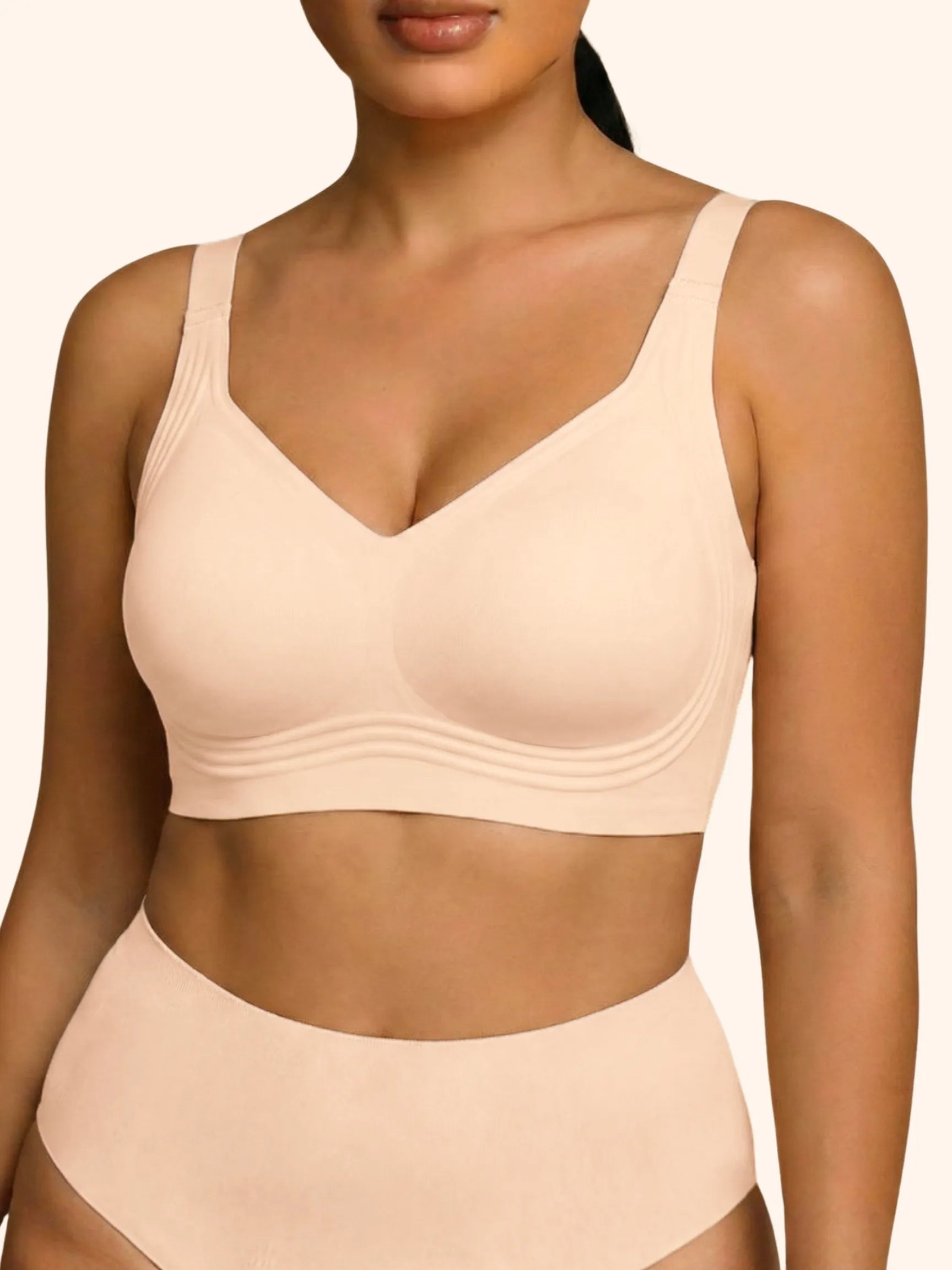 Wireless Push Up Jelly Bra Full Coverage No Underwear Seamless