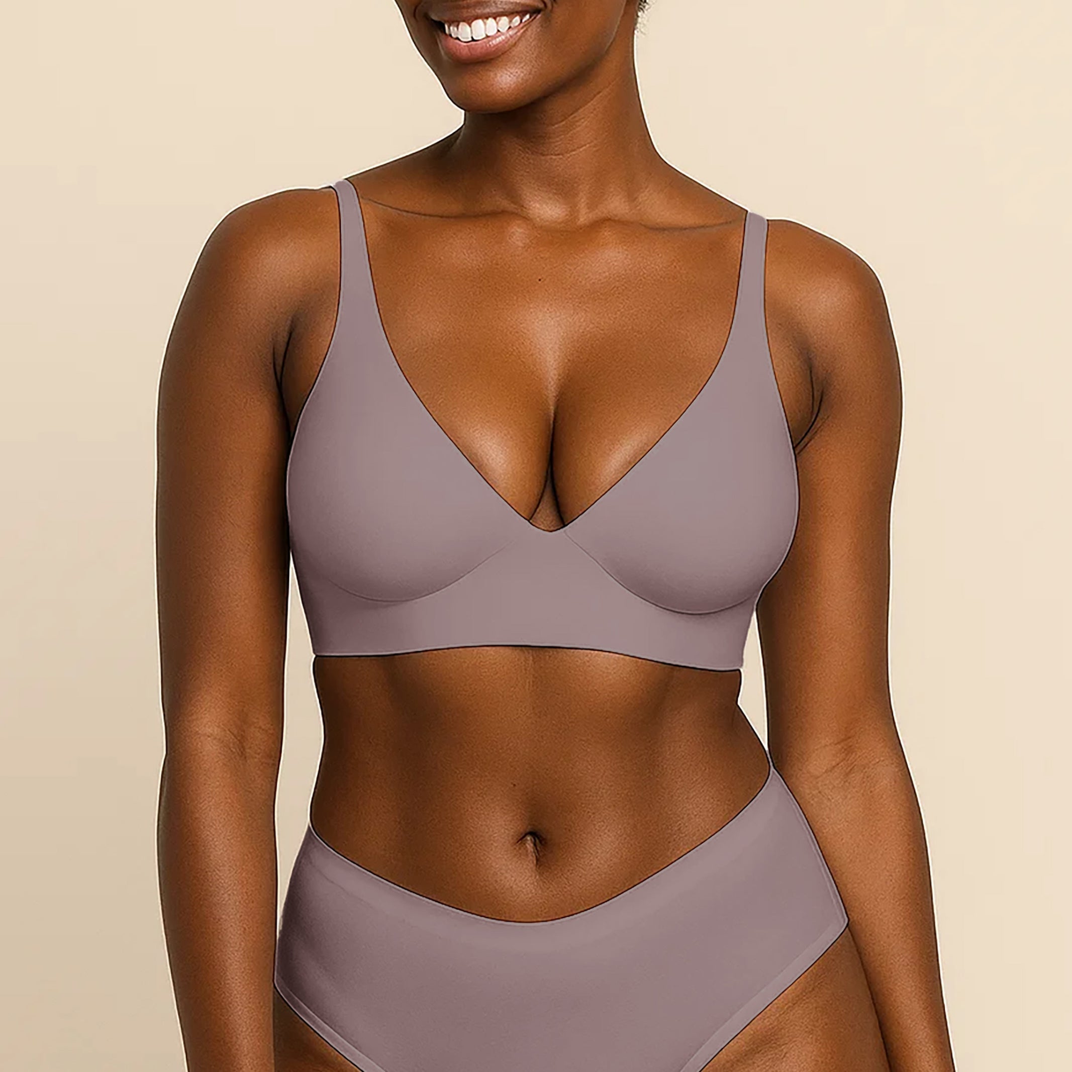 V neck Seamless Jelly Bra Adjustable
