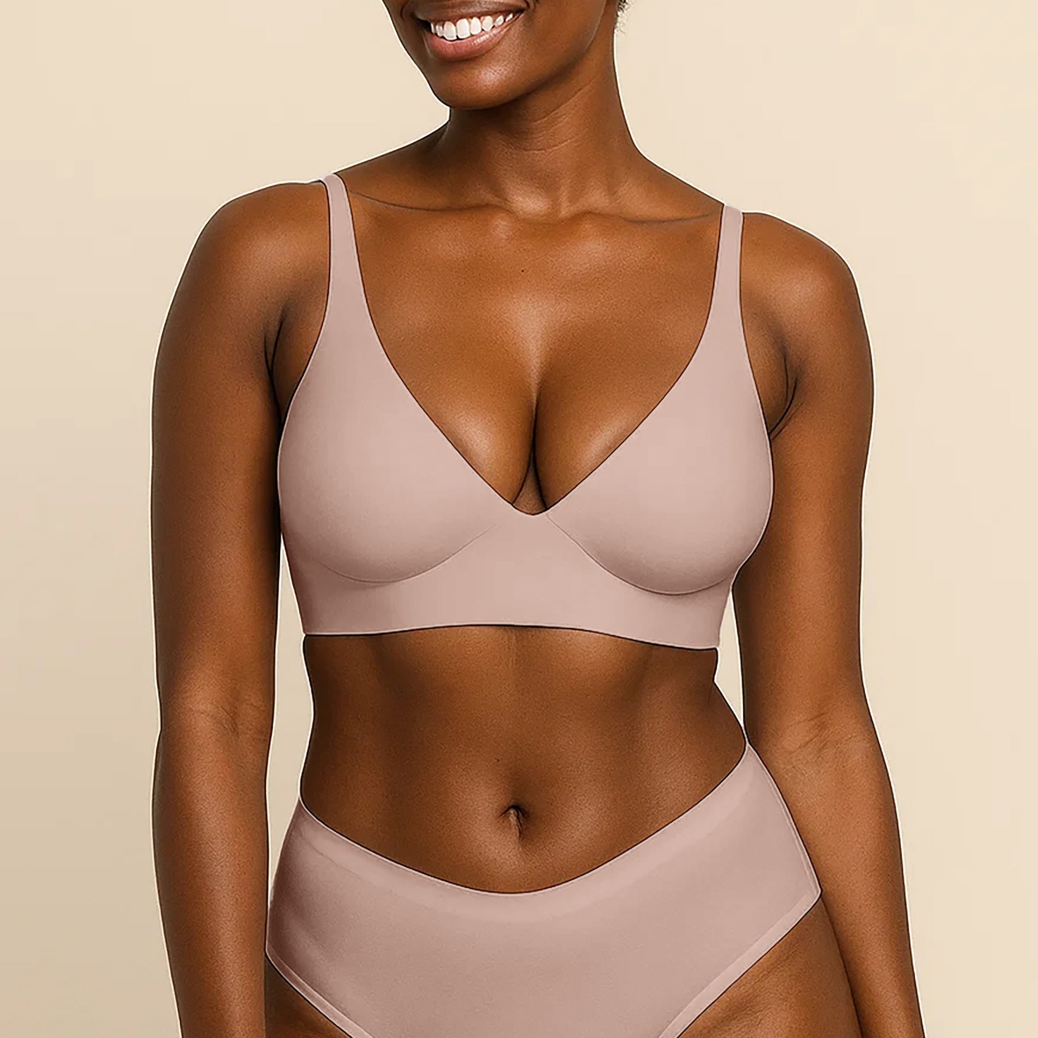 V neck Seamless Jelly Bra Adjustable