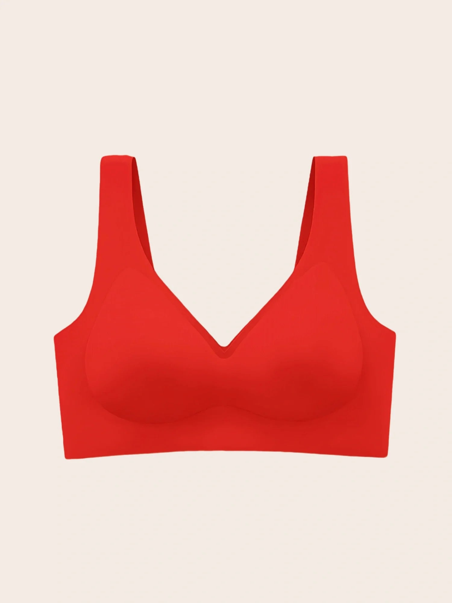 Jelly Wireless T-shirt Red Bra Christmas Special
