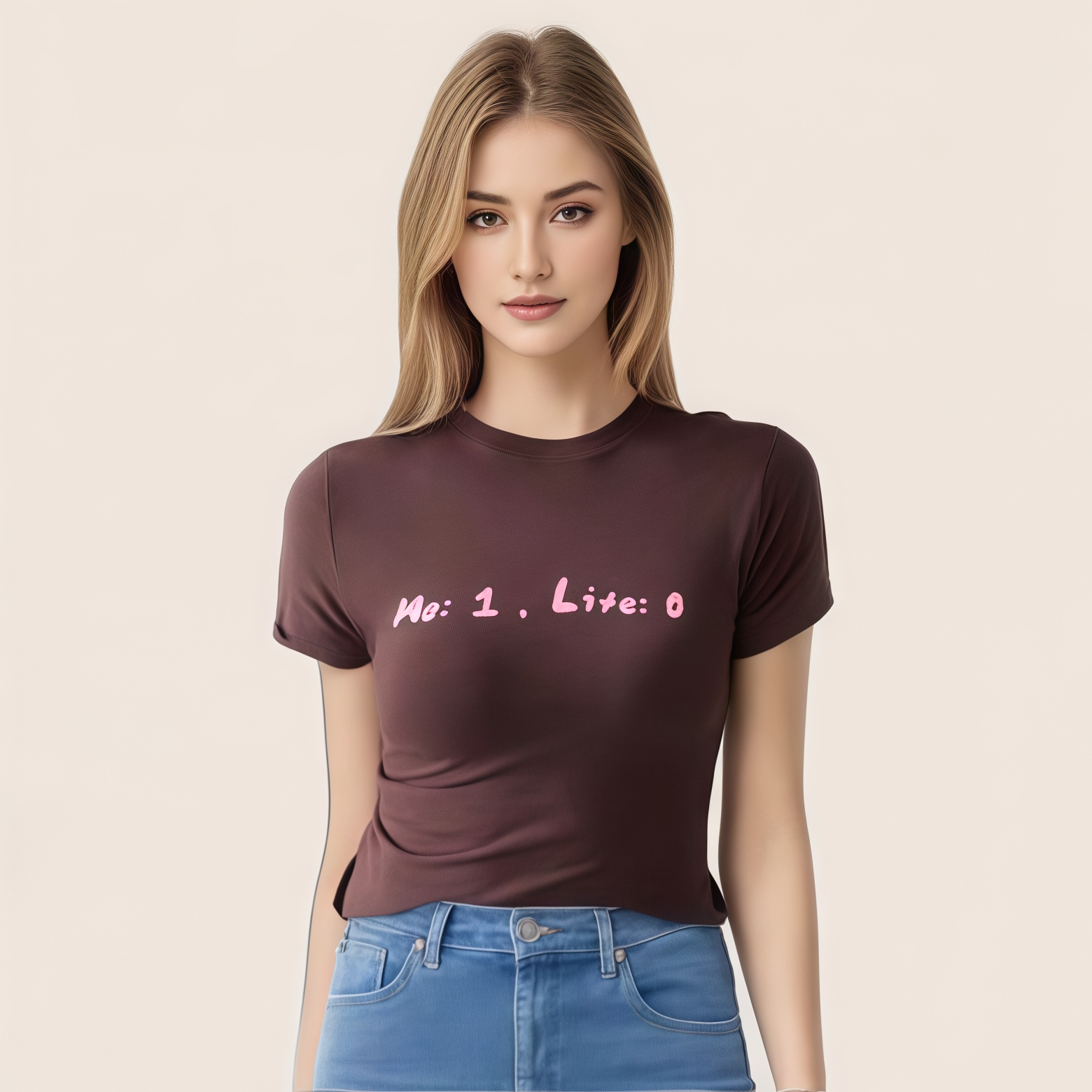 Women's Curve Shaping Chill Attitude Round Neck Tees
