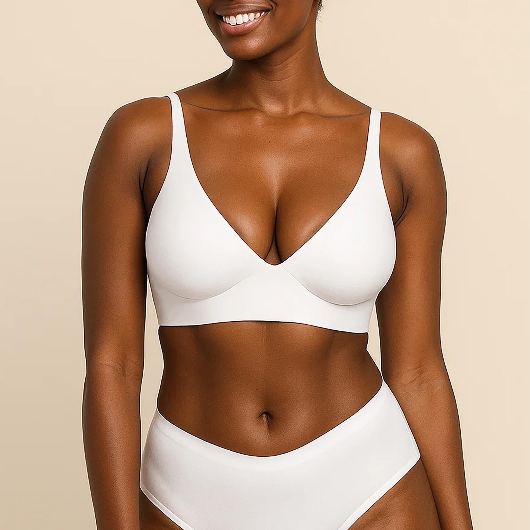 V neck Seamless Jelly Bra Adjustable