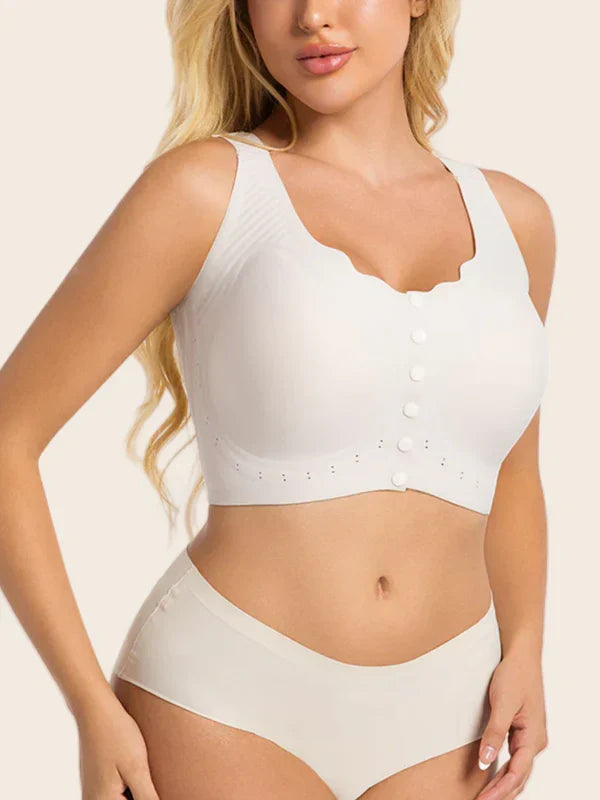 Plus Size Wireless Front-Close Comfort Bra